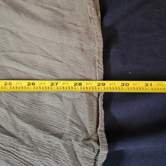 Liberty Love Olive Green Dress Jr Size L Tie Straps Y2K Forest Fairy Goblincore - Picture 9 of 9